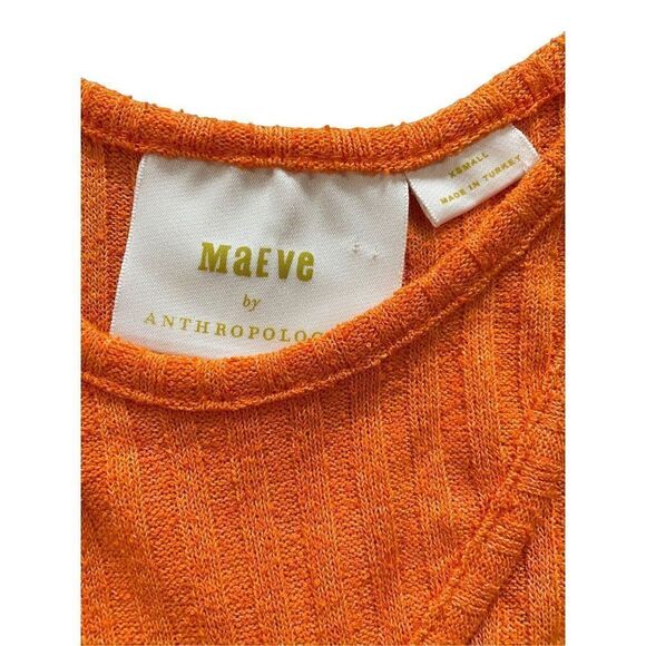 Maeve Anthropologie Orange Ribbed Cut
Out Tank Top Size XS Cutout
Sleeveless - Picture 3 of 7